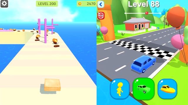 Sandwich Runner | Shape-shifting - Android,iOS All Level Gameplay смотреть онлайн