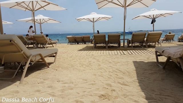 Dassia Beach Corfu Greece in 4K смотреть онлайн
