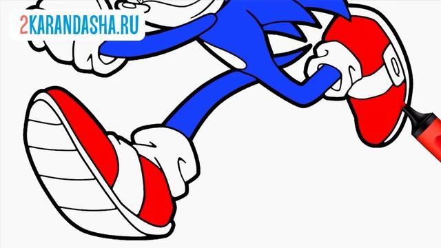SONIC COLORING BOOK Page | How To Color SONIC | Раскраски СОНИК смотреть онлайн