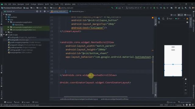 How To Use Persistent BottomSheet in Android Studio смотреть онлайн