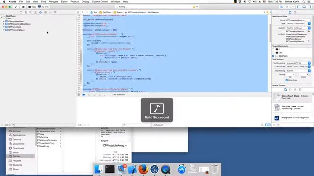 23 Objective-C - потокобезопасность на уровне объекта и логики, NSMutableArray наследование смотреть онлайн