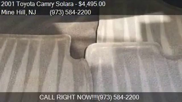 2001 Toyota Camry Solara Solara SLE V6 for sale in Mine Hill смотреть онлайн