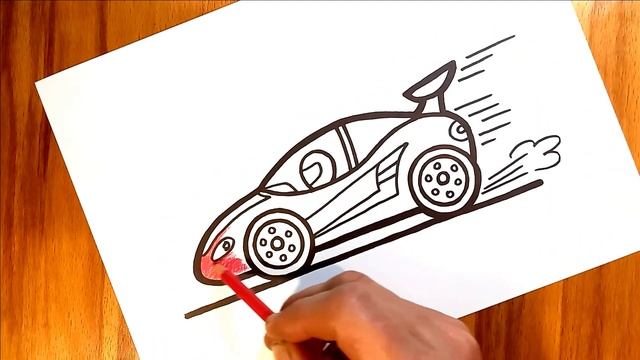 बच्चों के लिए स्पोर्ट्स कार कैसे बनाएं / как нарисовать спортивную машину детям смотреть онлайн