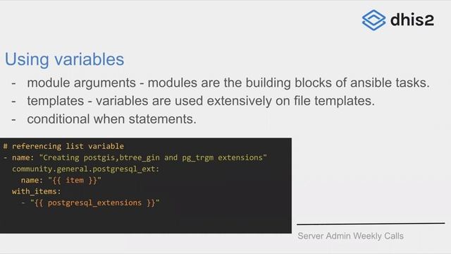 dhis2-server-tools variables смотреть онлайн