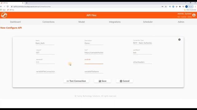 API Finz - Connection - REST API - Basic Authentication смотреть онлайн