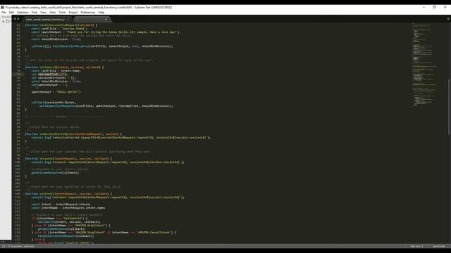 TTFT - Hello World Alexa Skill With Node Part 4 Line by line! смотреть онлайн