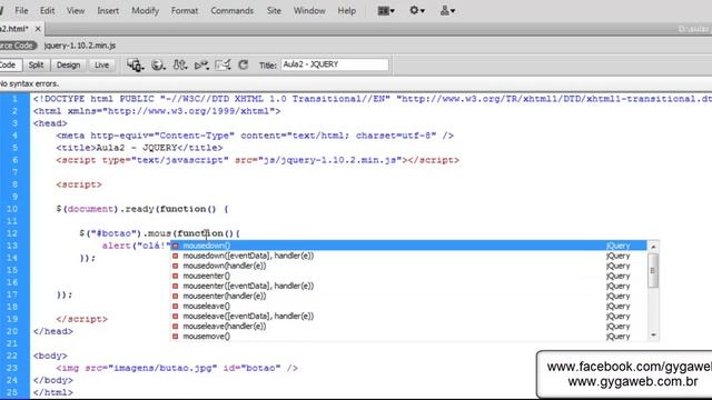 Aprenda Jquery - Aula 2 смотреть онлайн