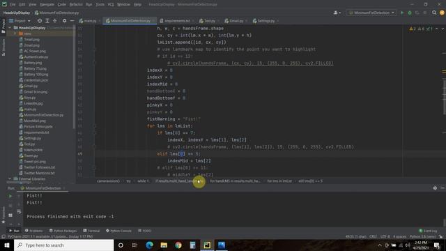 Fist Detection with Python, OpenCV, and MediaPipe | #137 (S.H.A.N.E. Updates #15) смотреть онлайн