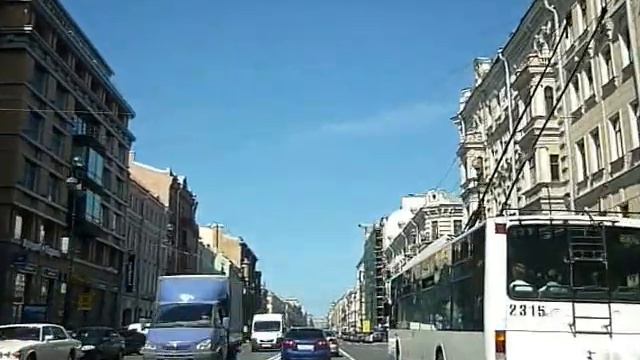 Невский проспект в Питере на авто (2 версия) смотреть онлайн