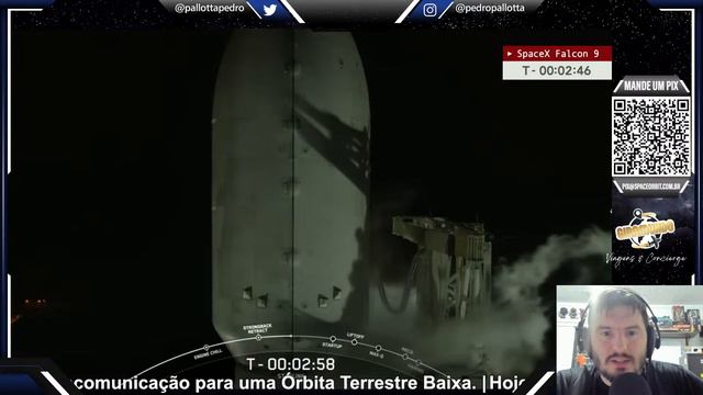 LANÇAMENTO DO FOGUETE FALCON 9 - Starlink Group 6-42 смотреть онлайн