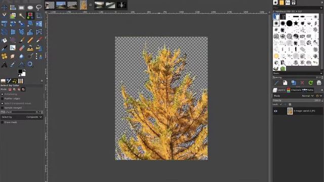 GIMP 2.10 - 6 selecting tools смотреть онлайн