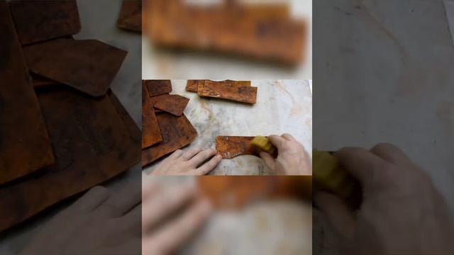 Тонировка кожи пчелиным воском. Искусственное старение кожи. смотреть онлайн