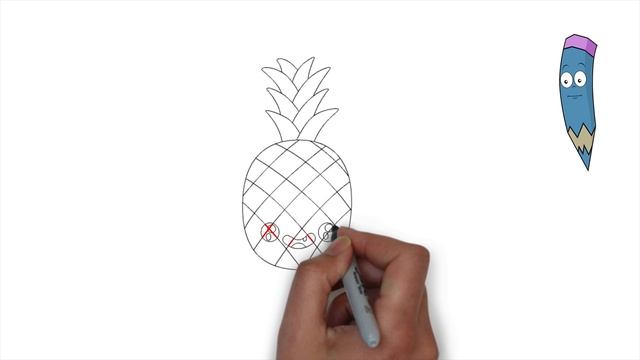 Рисуем милаху Ананас #kawaii смотреть онлайн