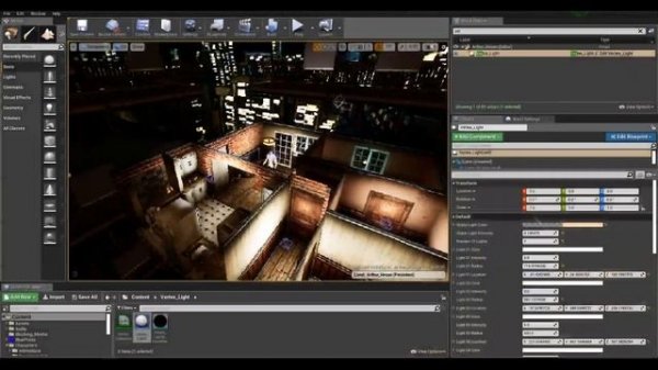 UE4 PS1 Style Game - Vertex Lighting ( Old School Horror Game )
