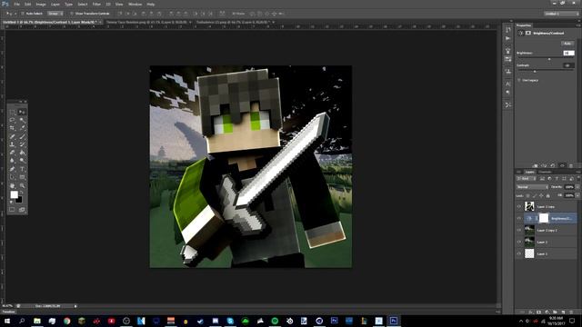 MINECRAFT PROFILE PICTURE TUTORIAL - PHOTOSHOP & C4D R17 HOW I DO MY MINECRAFT PROFILE PICTURES! смотреть онлайн