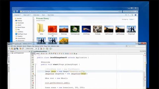 display an image using JavaFx under NetBeans 8.2 смотреть онлайн
