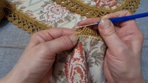 Универсальная красивая винтажная  салфетка обвязка крючком