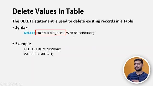 INSERT UPDATE, DELETE & ALTER Table in SQL With Example | SQL Tutorial in Hindi 4 смотреть онлайн
