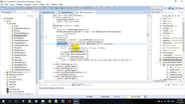 Tutorial - How to read large excel file in java смотреть онлайн