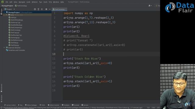 NumPy Practical - Join NumPy Array Using Concatenate, Stack, VStack, HStack and Depth Method [Hindi смотреть онлайн