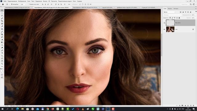 Как убрать жирный блеск с лица в Фотошопе [Быстрый способ при помоши плагина Retouch4me Mattifier] смотреть онлайн