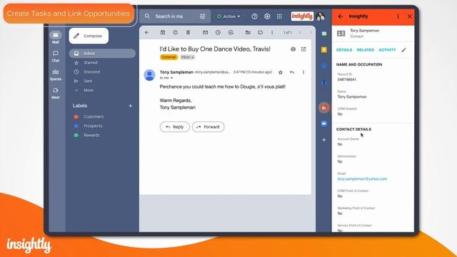 Installing & Using the Gmail Sidebar in Insightly CRM смотреть онлайн