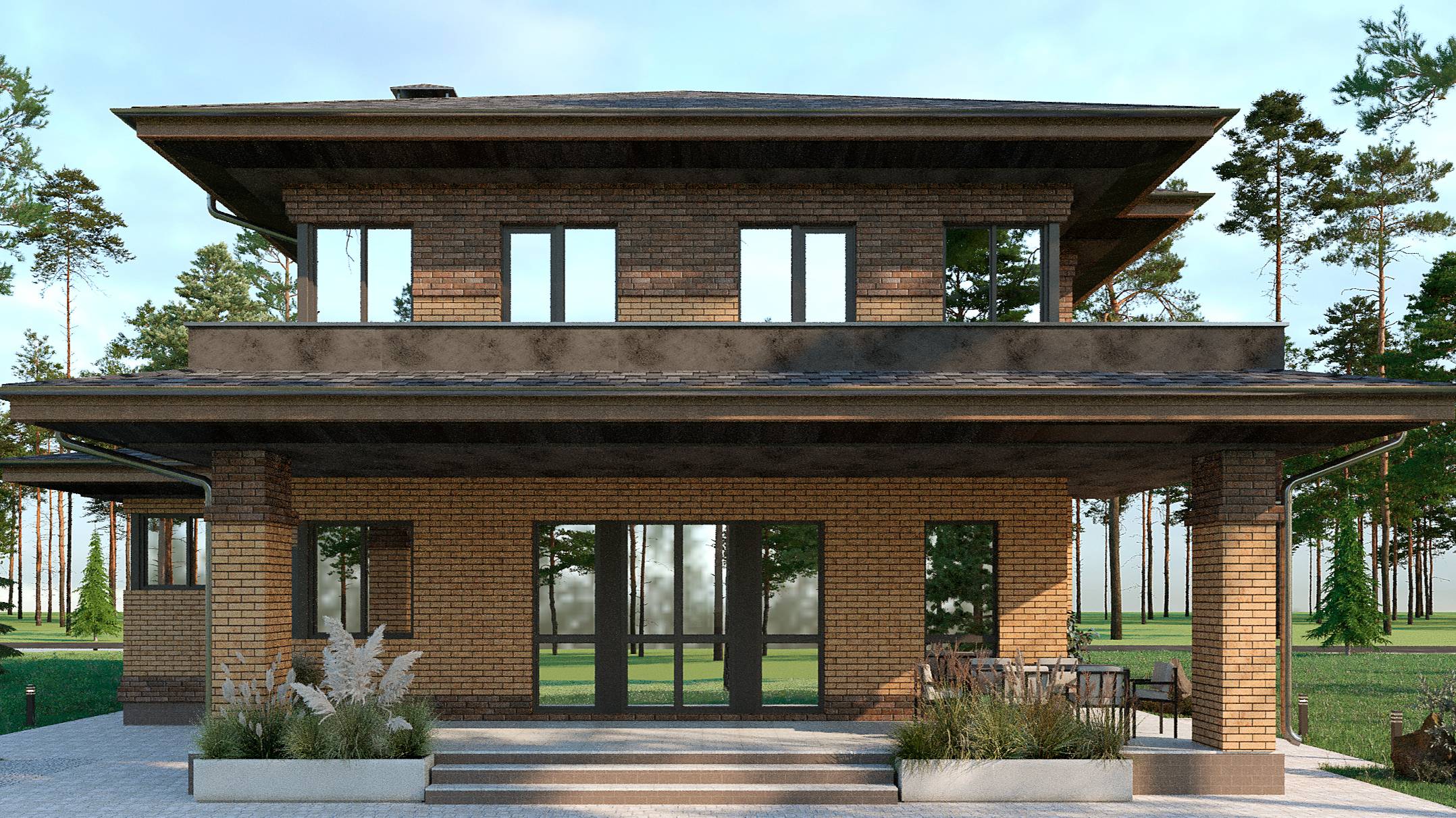 Проект двухэтажного дома "Лойд" 353 м.кв смотреть онлайн