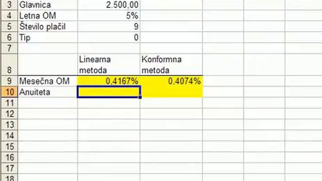MS Excel | Izračun anuitete смотреть онлайн