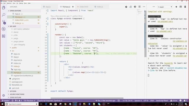 (Bangla) ASP.NET Core and ReactJS B1 : C 9.3 jsx list смотреть онлайн