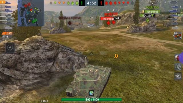 WoT Blitz обзор танка FV215b 183 как набивать много урoна 9000 ДМ смотреть онлайн