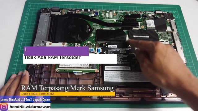 Pilihan Upgrade SSD - RAM Lenovo ThinkPad L 15 Gen 2 | Upgrade Options Lenovo ThinkPad L 15 Gen 2