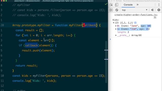 สร้าง Higher-Order Functions ด้วยตนเอง: Functional Programming in JavaScript | EP.4 | PasaComputer смотреть онлайн