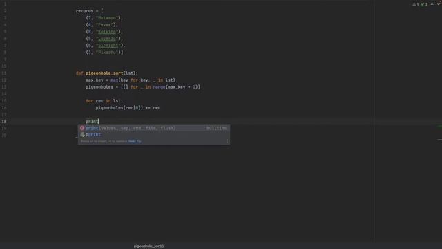 10. Pigeonhole Sort Python Practice смотреть онлайн
