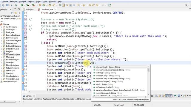 Library Management System GUI using Java Swing (Part 3) смотреть онлайн