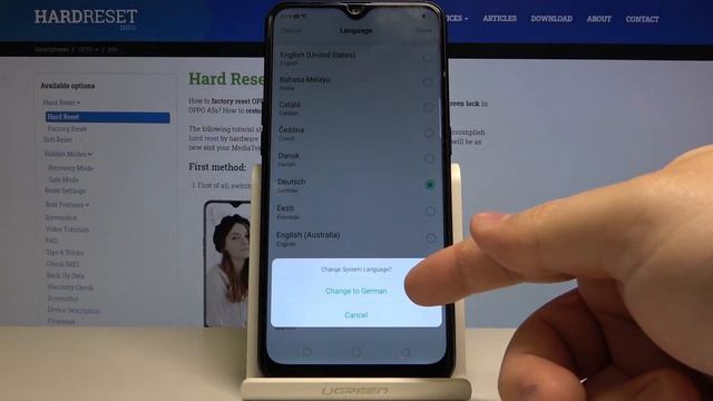 How to Change Language in OPPO A5s – Find Language List смотреть онлайн