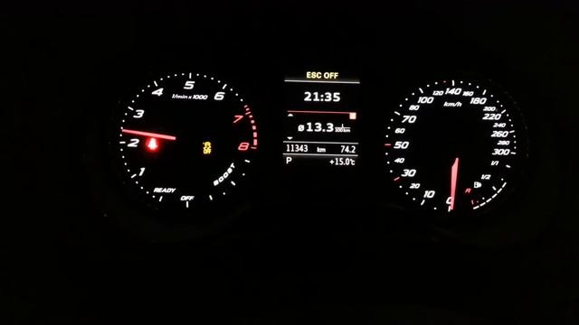 2015 Audi RS 3 - gauges & exhaust sound смотреть онлайн