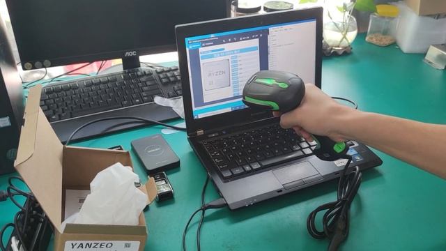 Yanzeo E9820HD DPM Barcode Scanner PDF417 QR Code Reader смотреть онлайн