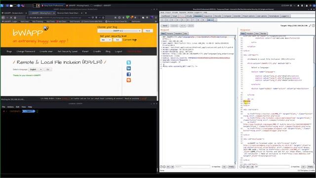 BWAPP - LFI To Reverse Shell