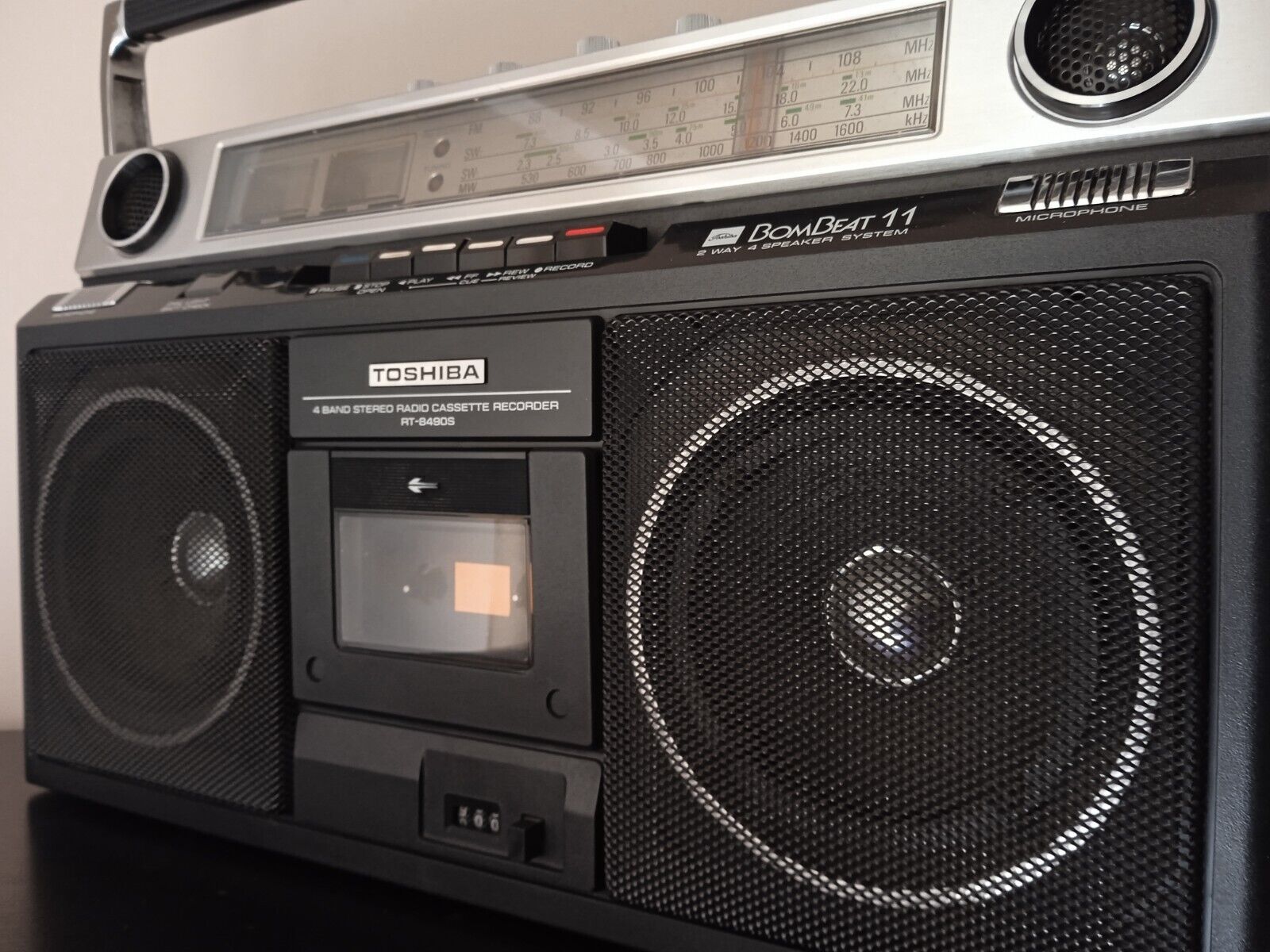 Toshiba Rt-8490S Boombeat 11 Vintage Radio Cassette Player-ЯПОНИЯ