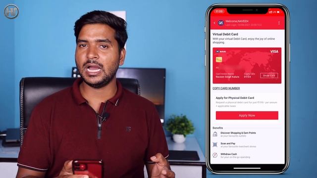 How to See Kotak Mahindra Bank Virtual Debit Card in Hindi | Humsafar Tech смотреть онлайн