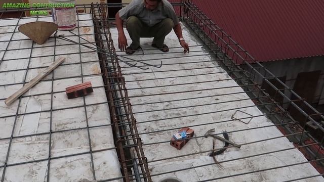 How To Build A Traditional Reinforced Concrete Roof Using Premixed Concrete - Construction Mixer смотреть онлайн