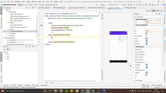 Add Icons to Options Menu Item in Android | Java | TechSparks смотреть онлайн