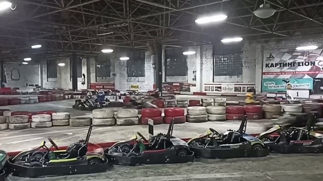 Командная гонка в Орёл КАРТИНГ- ХОЛЛ "LION" смотреть онлайн