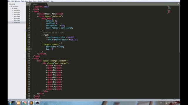CSS +JS TRICKS #4 - Loading Text Animation NO GIFS (Animación de text de carga sin GIFS) смотреть онлайн