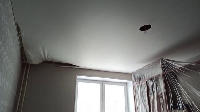 Переделываем рваный натяжной потолок Касли смотреть онлайн