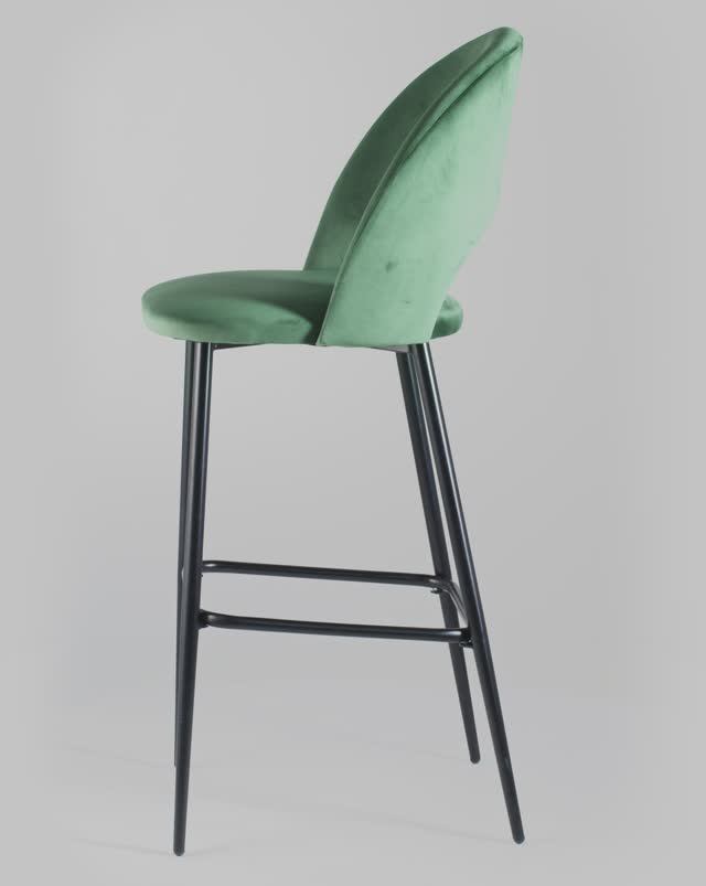 Стул барный Меган. Барный стул из велюра в лаконичном дизайне смотреть онлайн