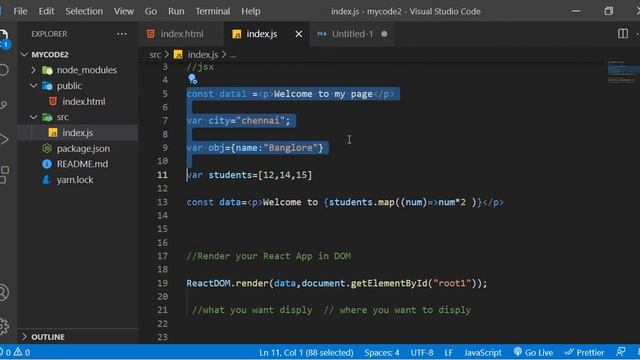 JSX in React JS -Learn Through Tamil смотреть онлайн
