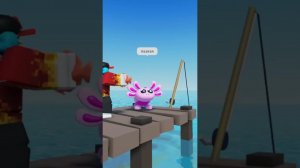 Аксолотль на рыбалке #shorts