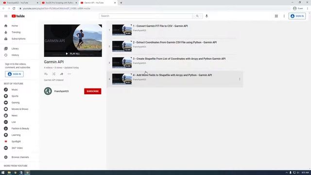 25 - Check Out Garmin API Playlist - ArcGIS Pro Scripting with Python and Arcpy смотреть онлайн