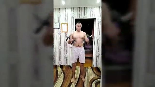 Тренировка дома после работы 🚒😉🇰🇿💪 смотреть онлайн